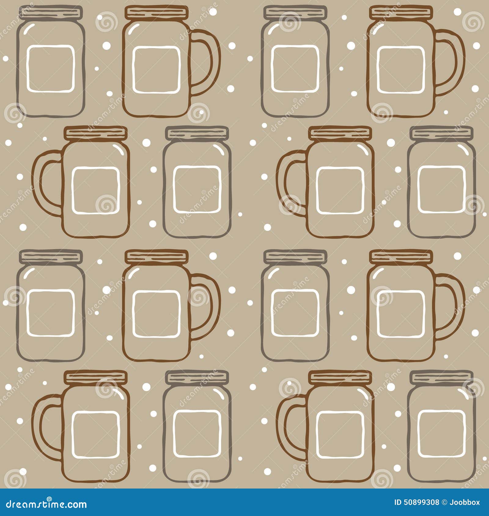 Mason_jar_pattern stock vector. Illustration of textile - 50899308