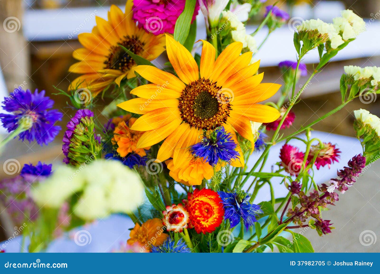 Mason Jars of Wildflowers stock image. Image of bouquet 37982705