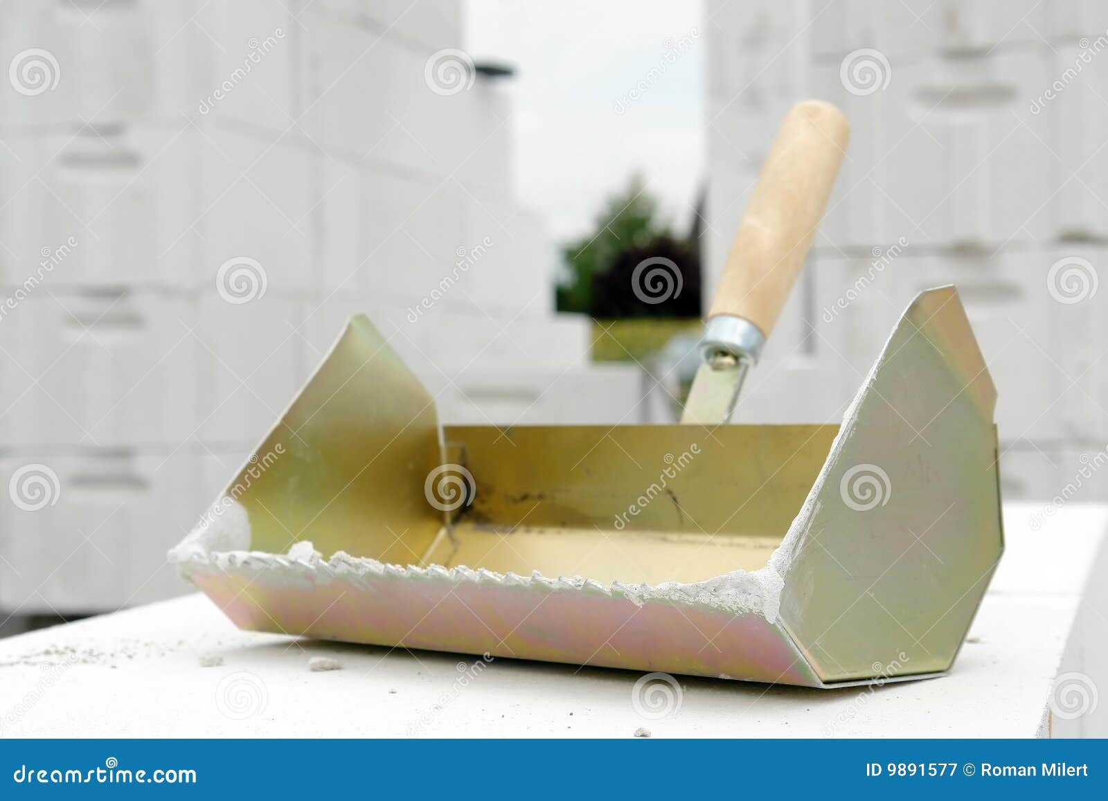 Mason s trowel stock image. Image of building, block, trowel 9891577