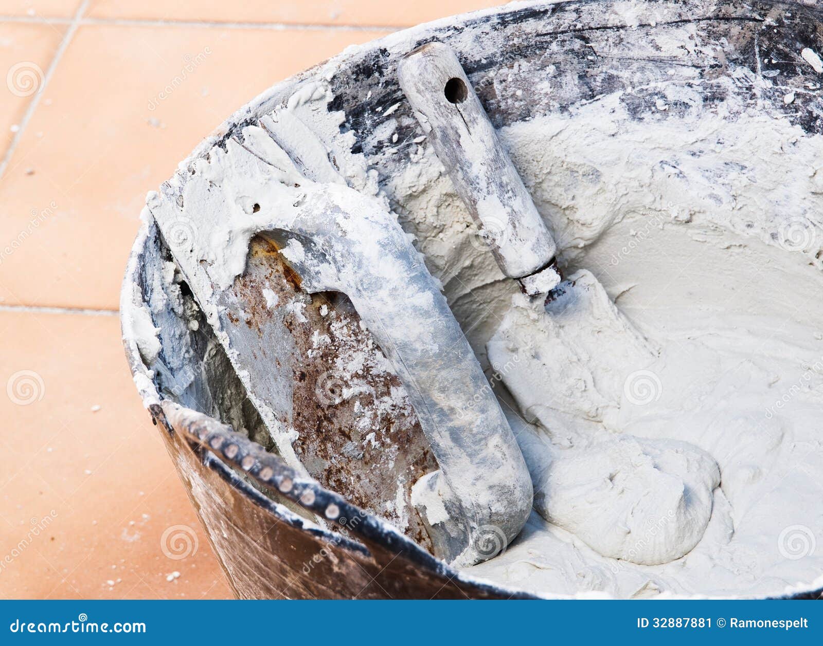 Mason tools and cement stock image. Image of metallic - 32887881