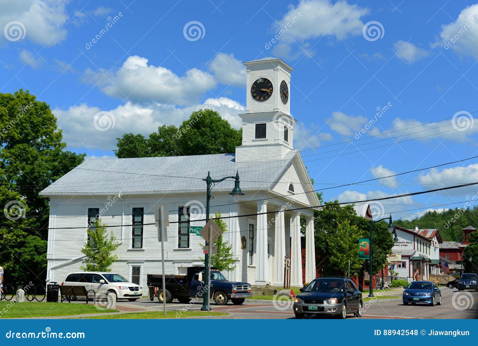 Masonic Temple, Johnson, Vermont Editorial Stock Photo Image of