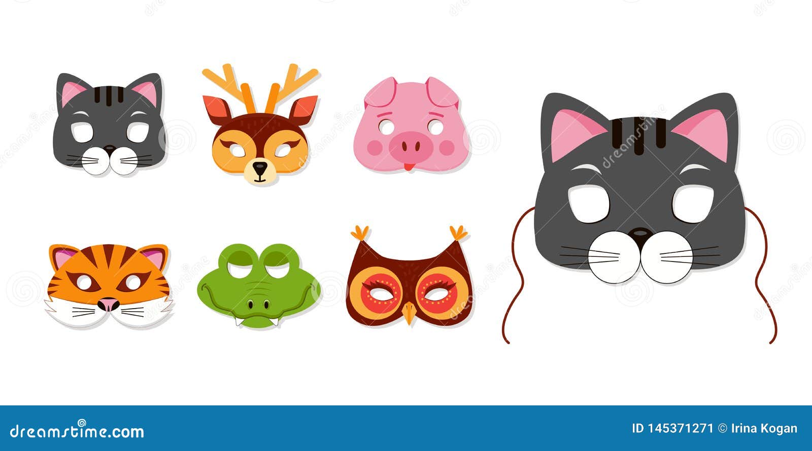 Masque Des Animaux Pour Des Enfants Anniversaire Ou Des