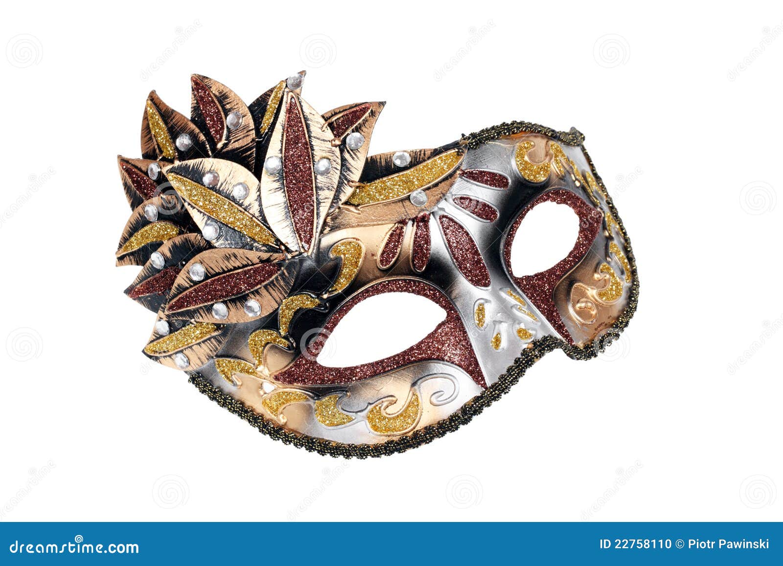 Masque Vénitien De Carnaval Photo stock - Image du élégance, luxe 