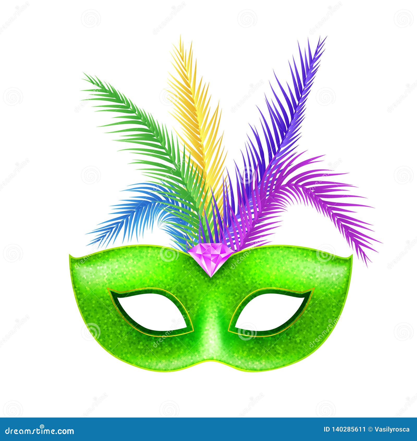 geur band temperen Masquerade Carnival Mask Decoration. Costume Design for Festival Stock  Vector - Illustration of carnivalmask, flat: 140285611