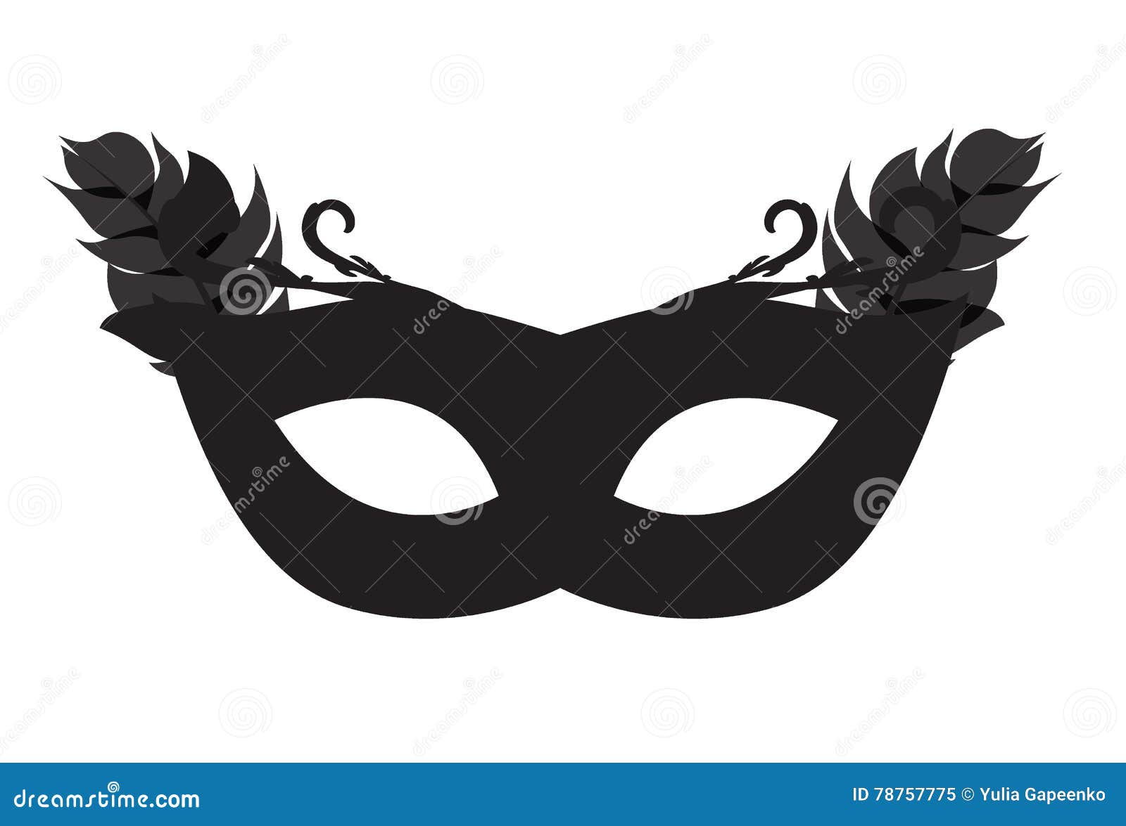 Masquerade Carnival Icon Vector Illustration Stock Vector - Illustration of fashion,