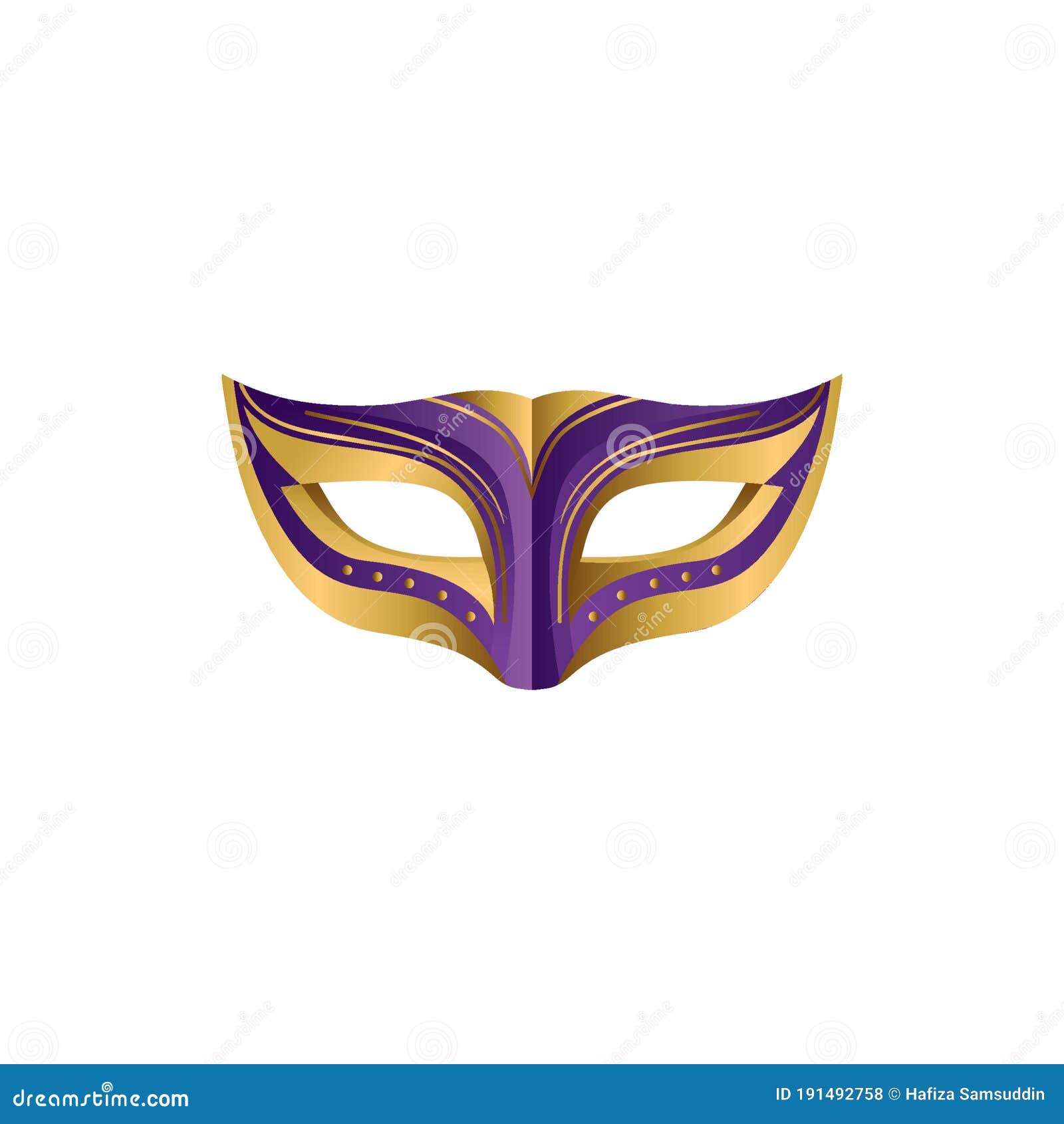 Masquerade Mask Design. Vector Illustration Decorative Design Stock