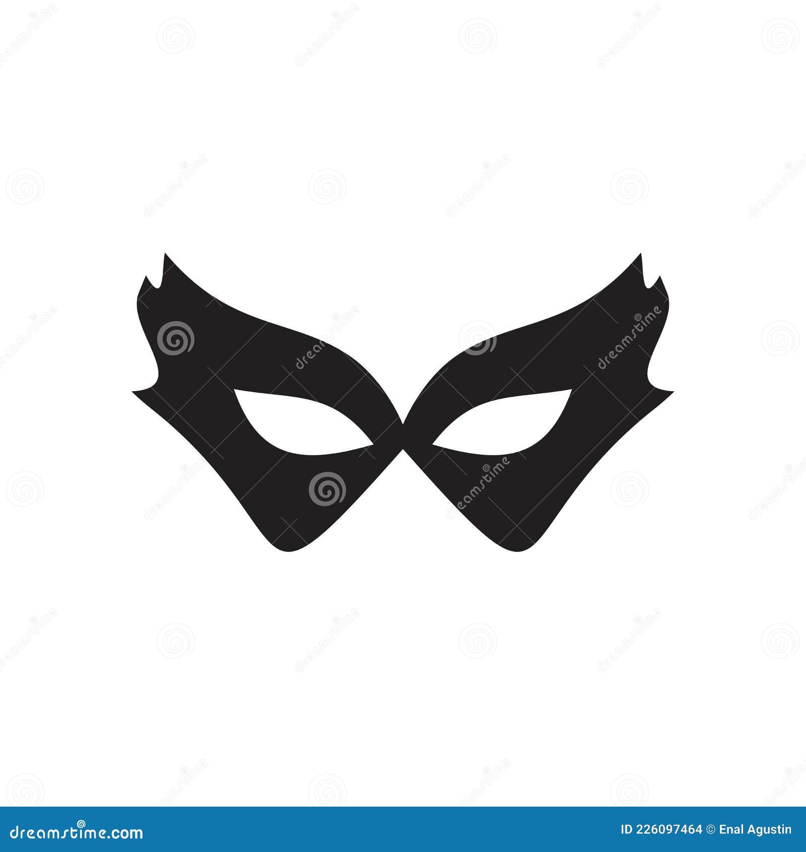 Masquerade Mask Logo Design Template Stock Vector Illustration of