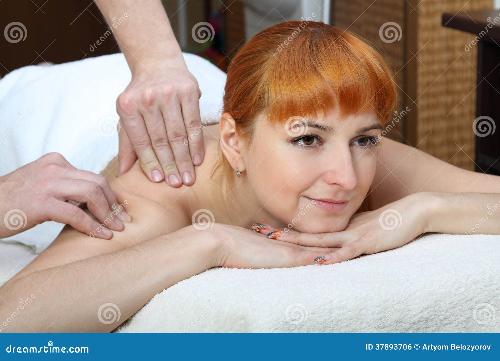 Massage Stock Foto Afbeelding Bestaande Uit Therapie 37893706