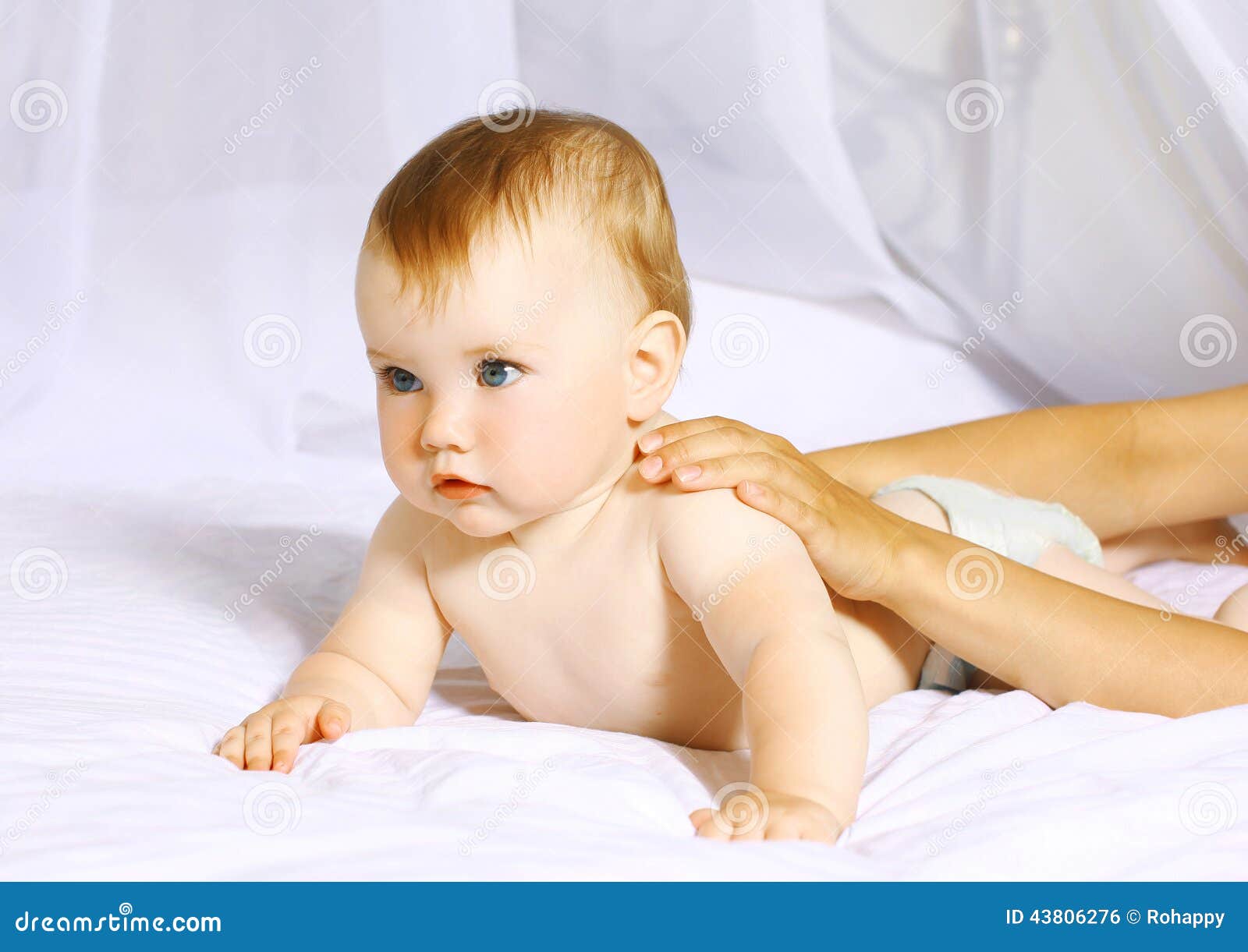 Massage baby stock photo. Image of massage, body, cute 43806276