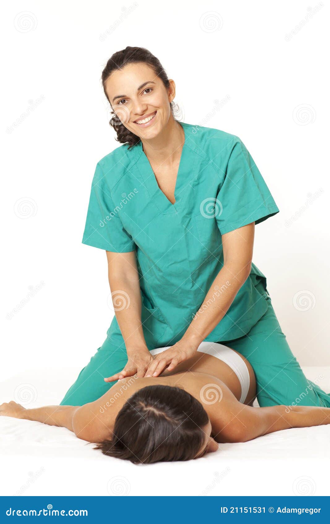 Massage of back stock image. Image of back, exam, easing 21151531