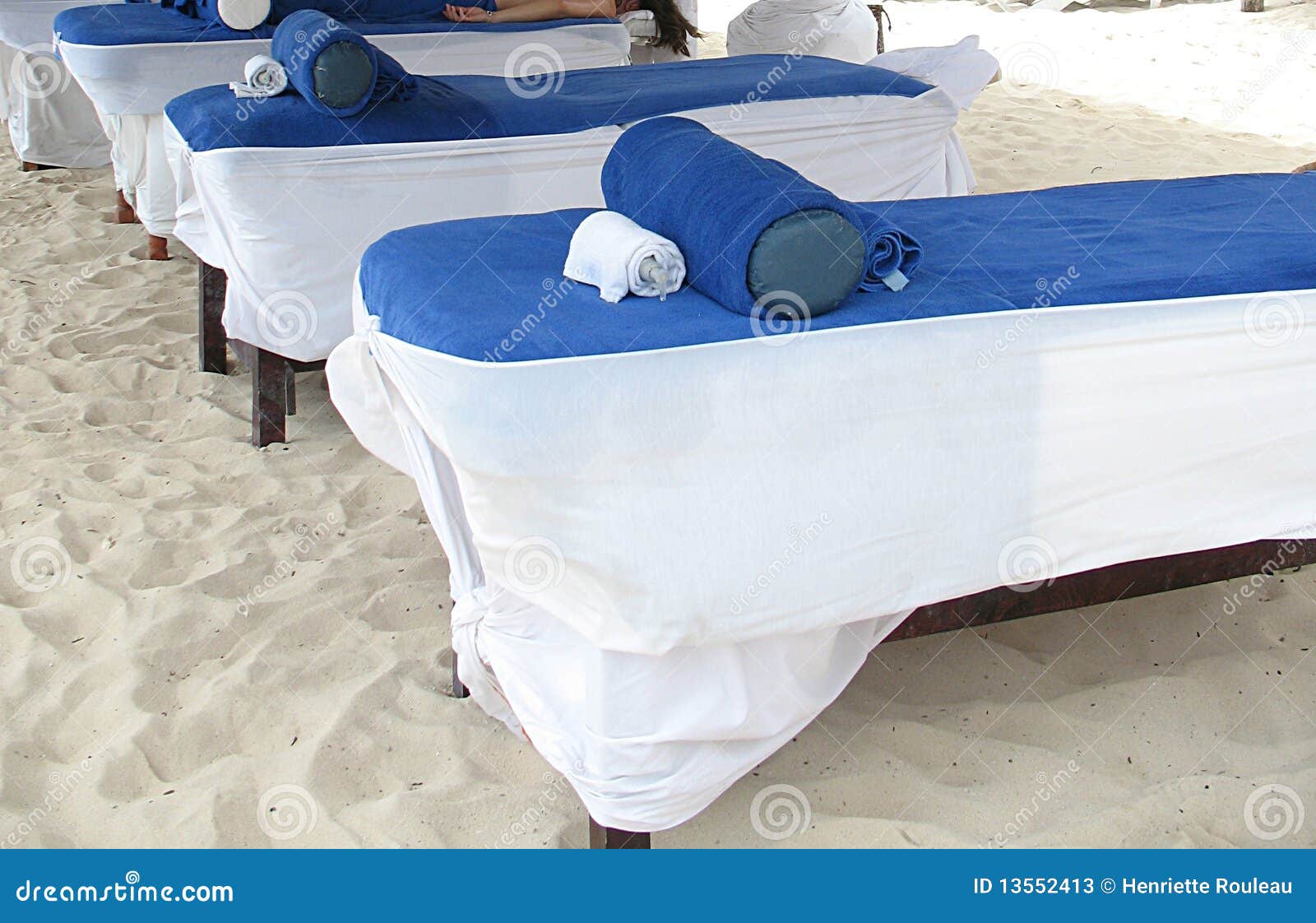Massage on the beach stock image. Image of white, relax - 13552413