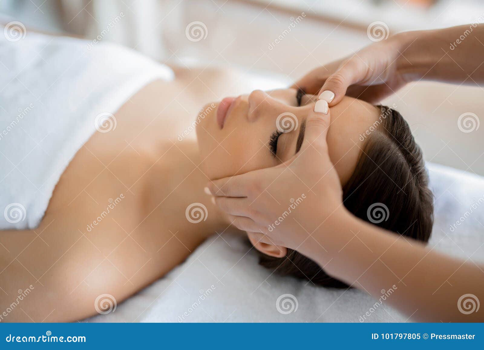 Massage Of Face Stock Image Image Of Care Calm Skin 101797805