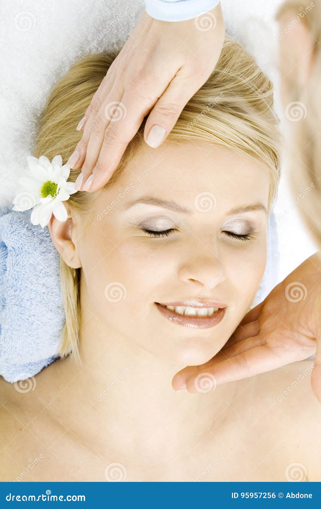 Massage of Face for Woman in Spa Stock Photo Image of massage, facial