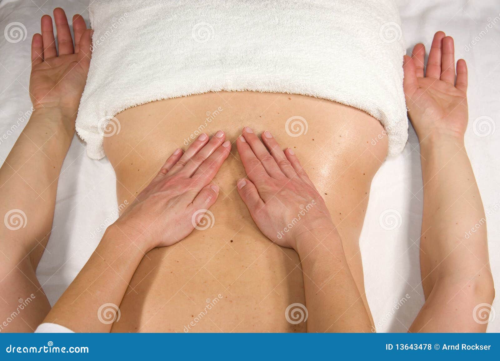 massage at lumbar region