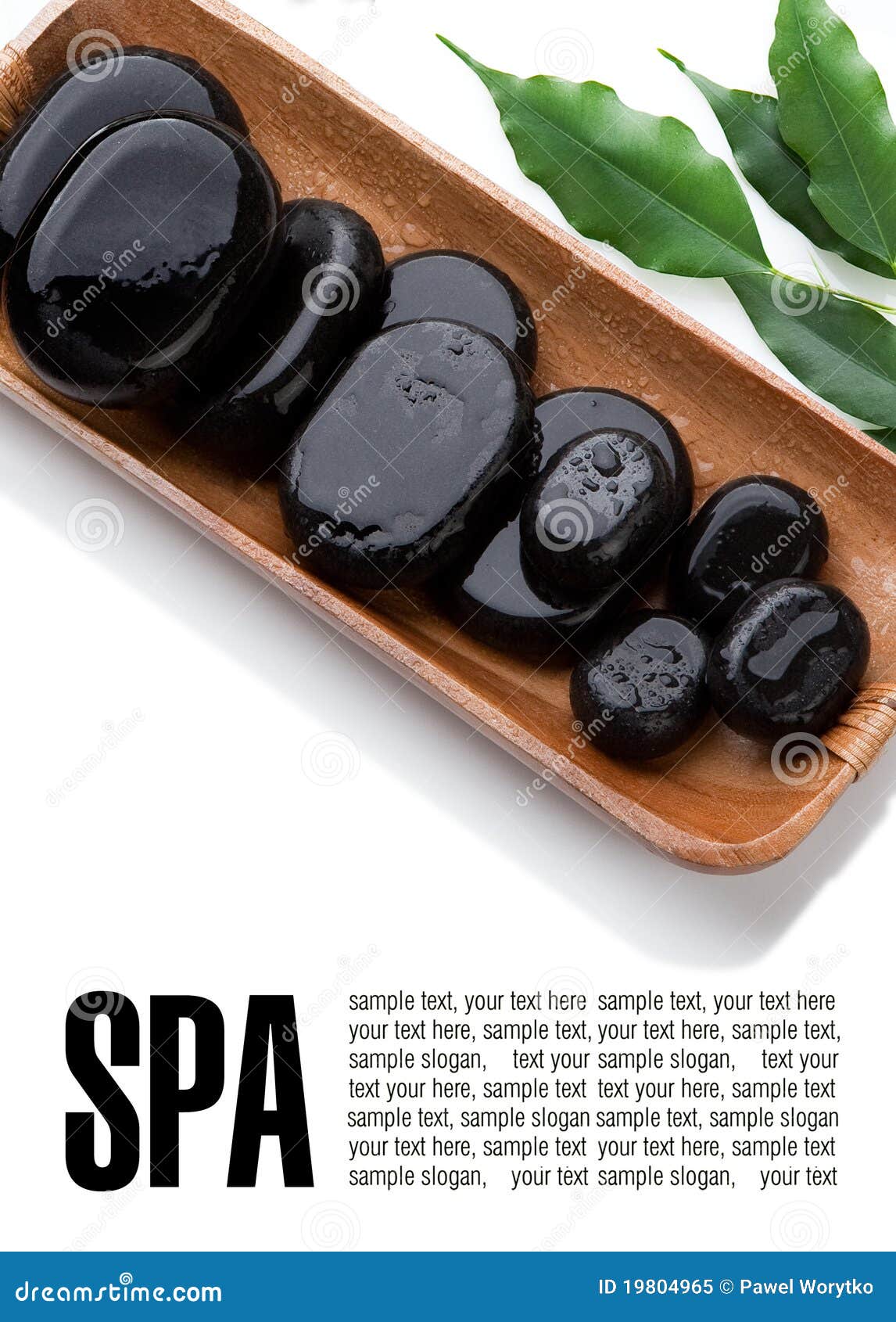 Massage Stones Stock Image Image Of Medicine Like Stack 19804965