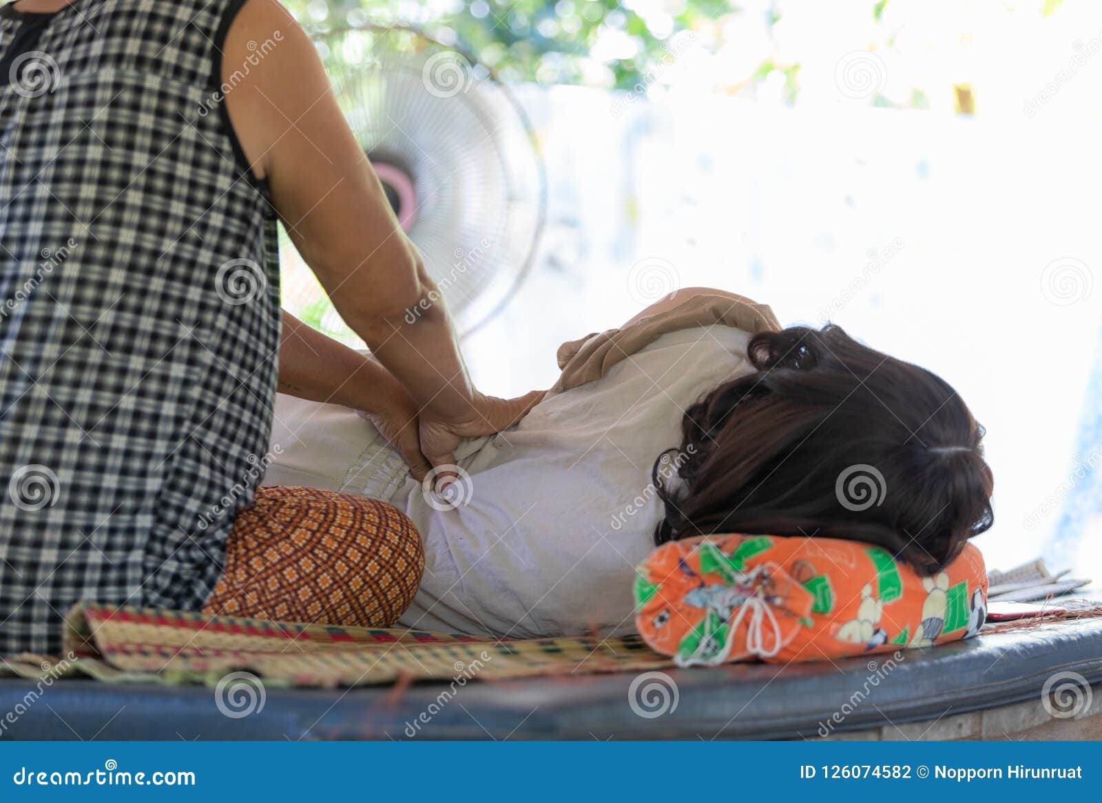 Massage Style Thai Old Culture By Hands And Foot Knead On Body