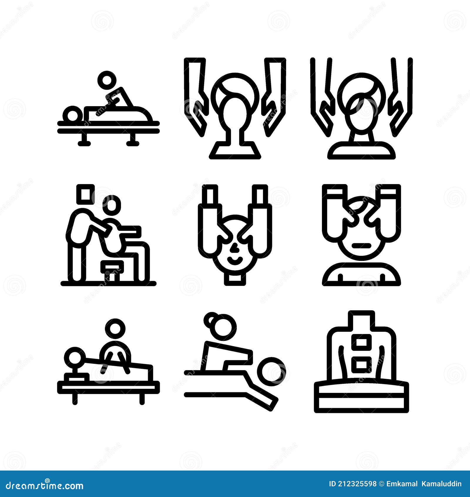 Massage Symbol Oder Logo Isoliert Zeichen Symbol Vektor Illustration Vektor Abbildung