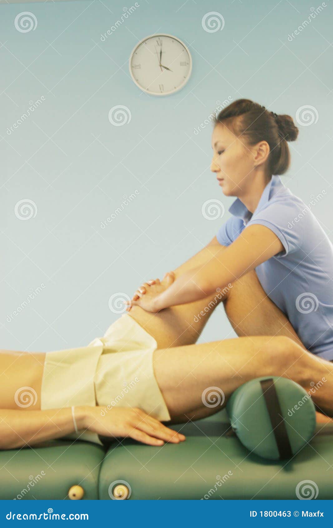 Massage Therapist Giving A Massage Stock Image Image Of Healthy