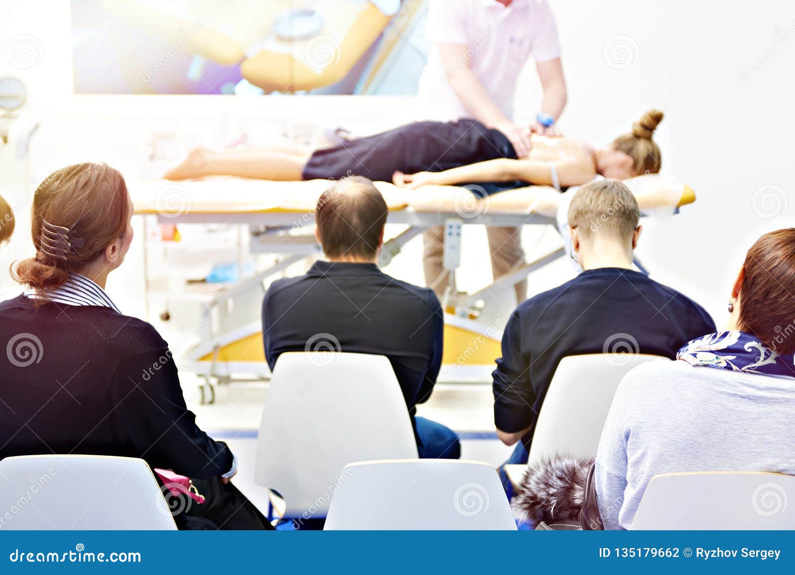 Massage Training in Classroom Editorial Photography Image of woman