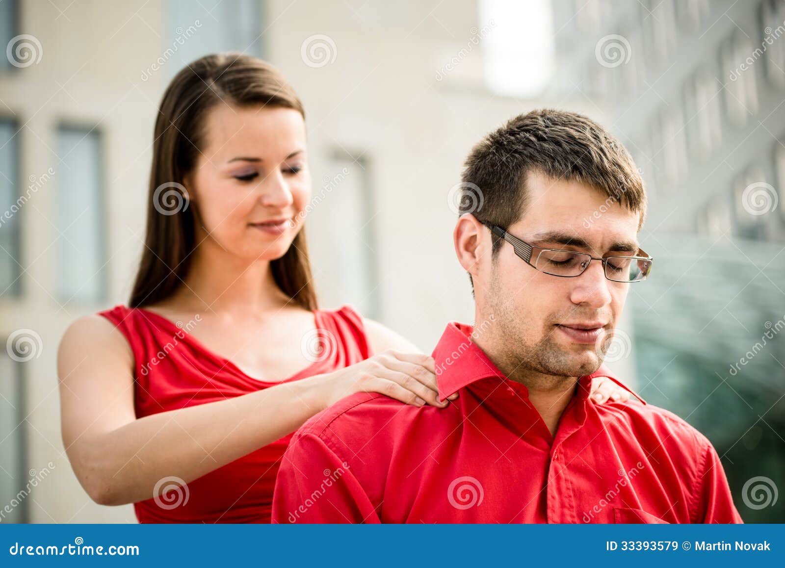 Massage Will Help After Working Day Stock Image Image Of