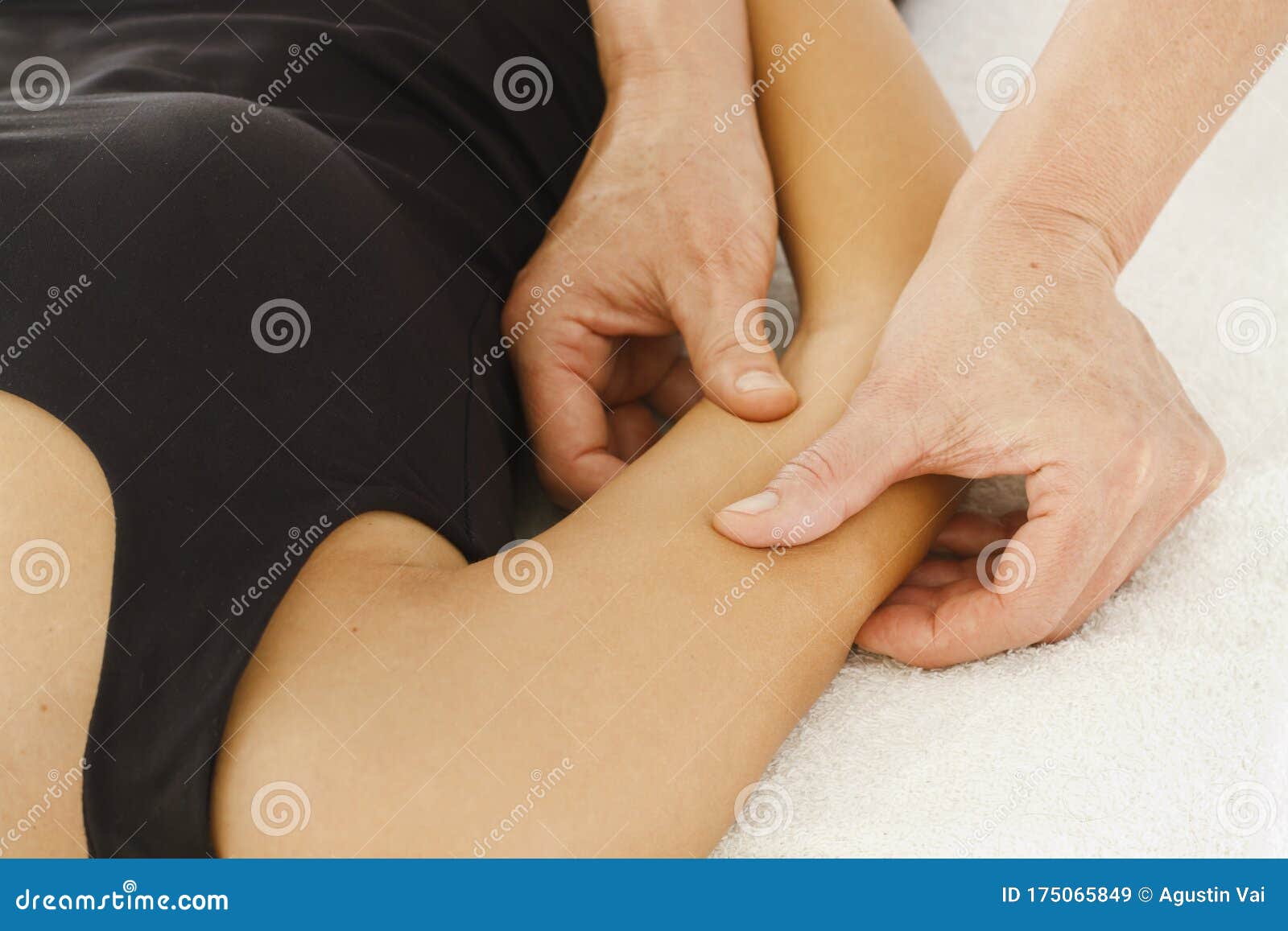 Massages And Physiotherapy To A Woman On Her Arm Stock Image Image Of