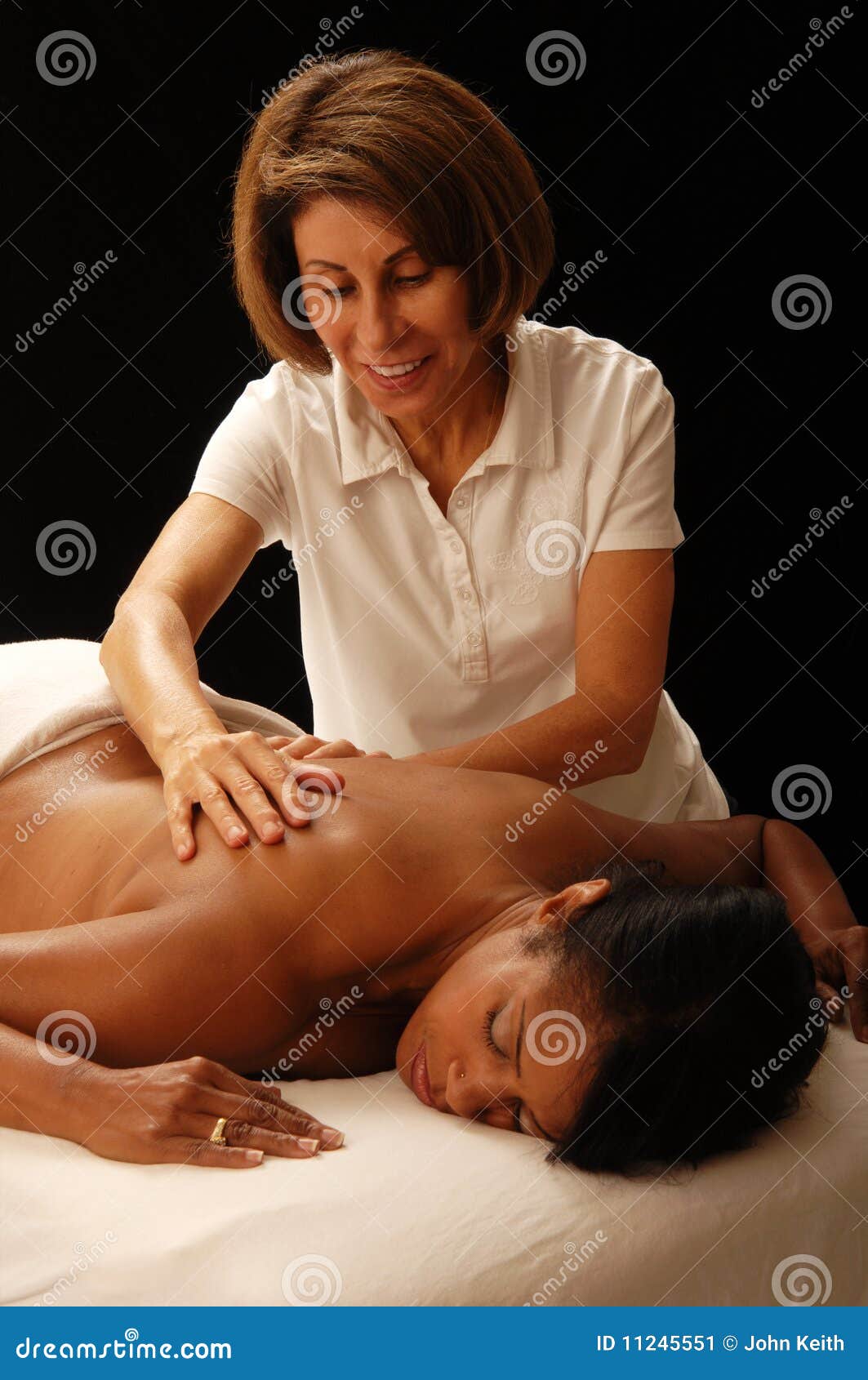 Up Of Masseuse With Client Masseuse Et Client Image Stock Image Du Contact Reste