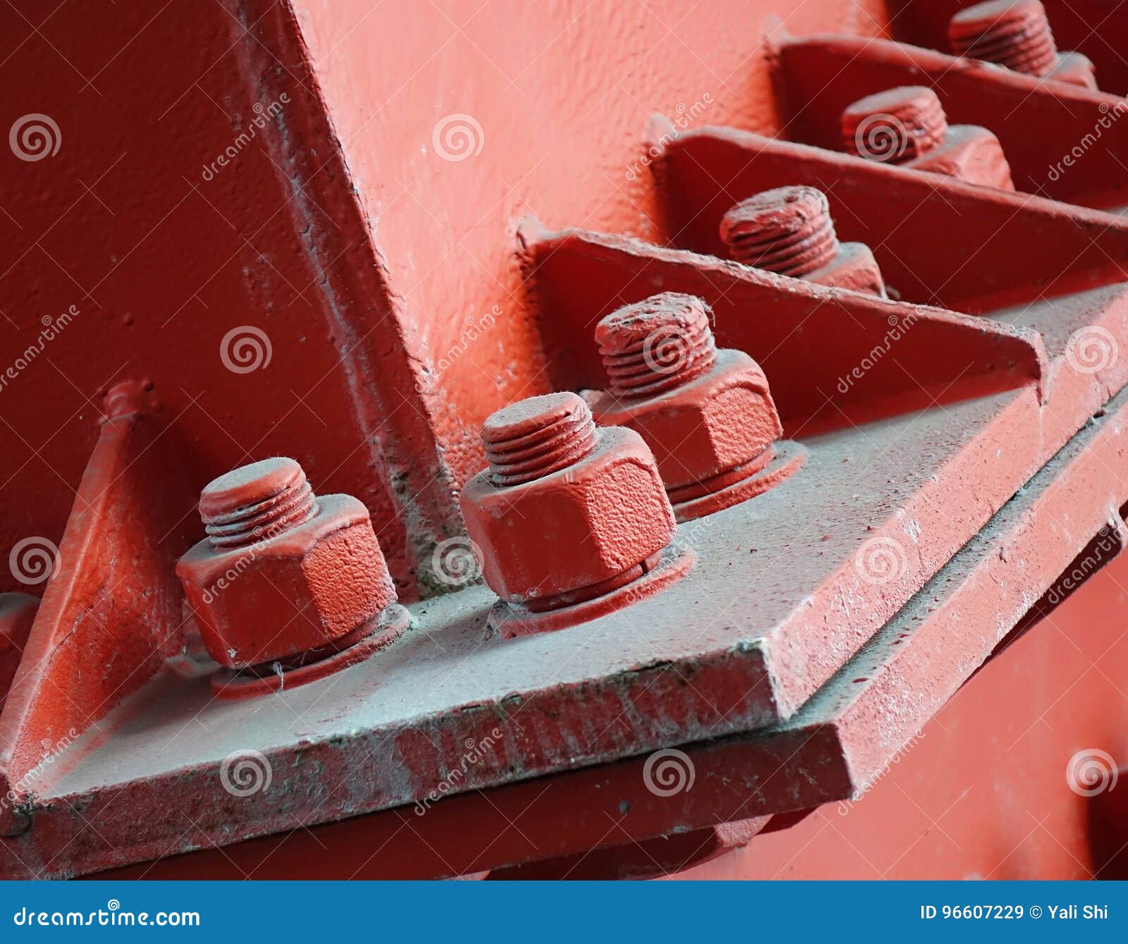 Massive Bolts and Nuts stock image. Image of industrial 96607229
