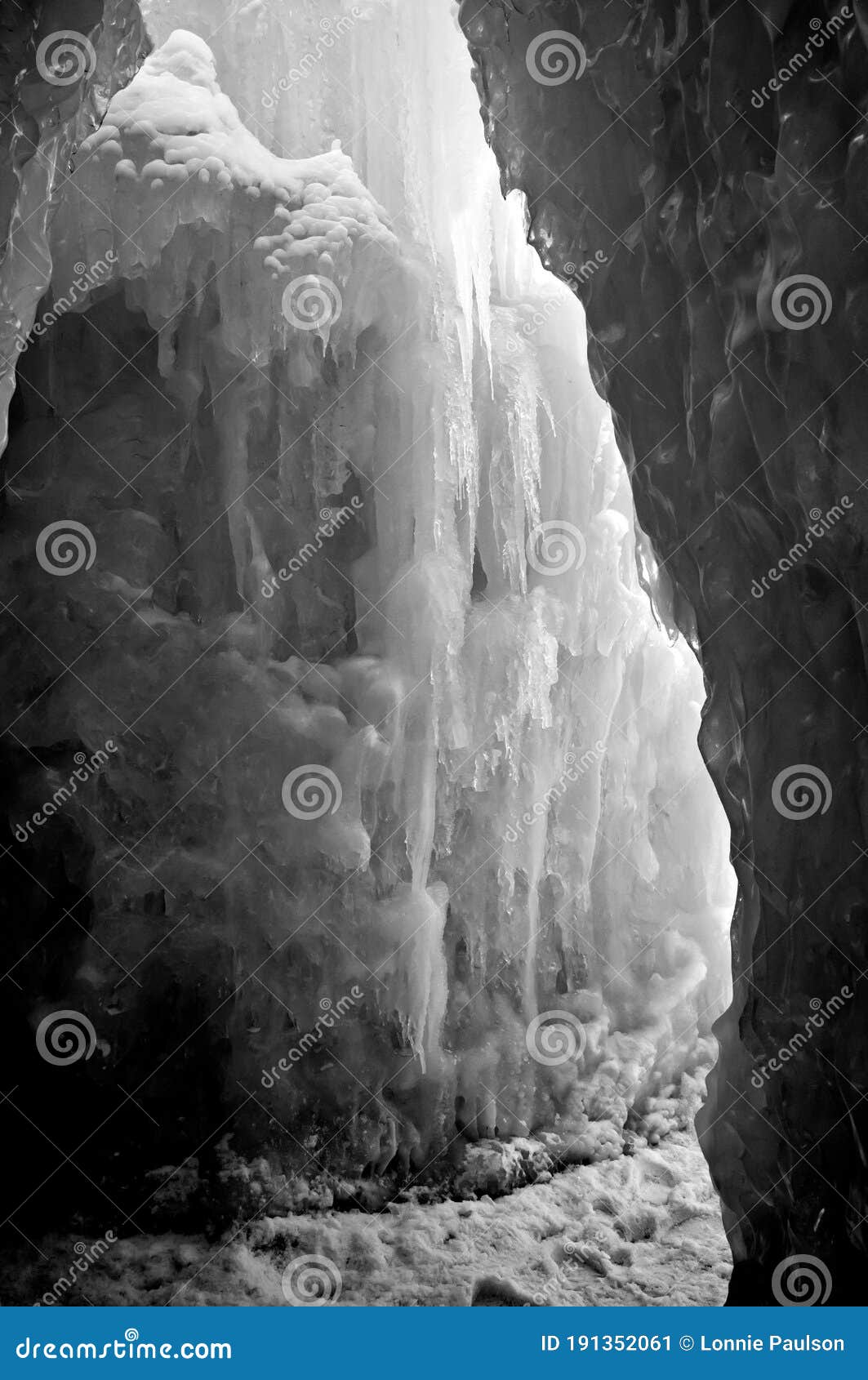 a massive display of icicles at this ice castle