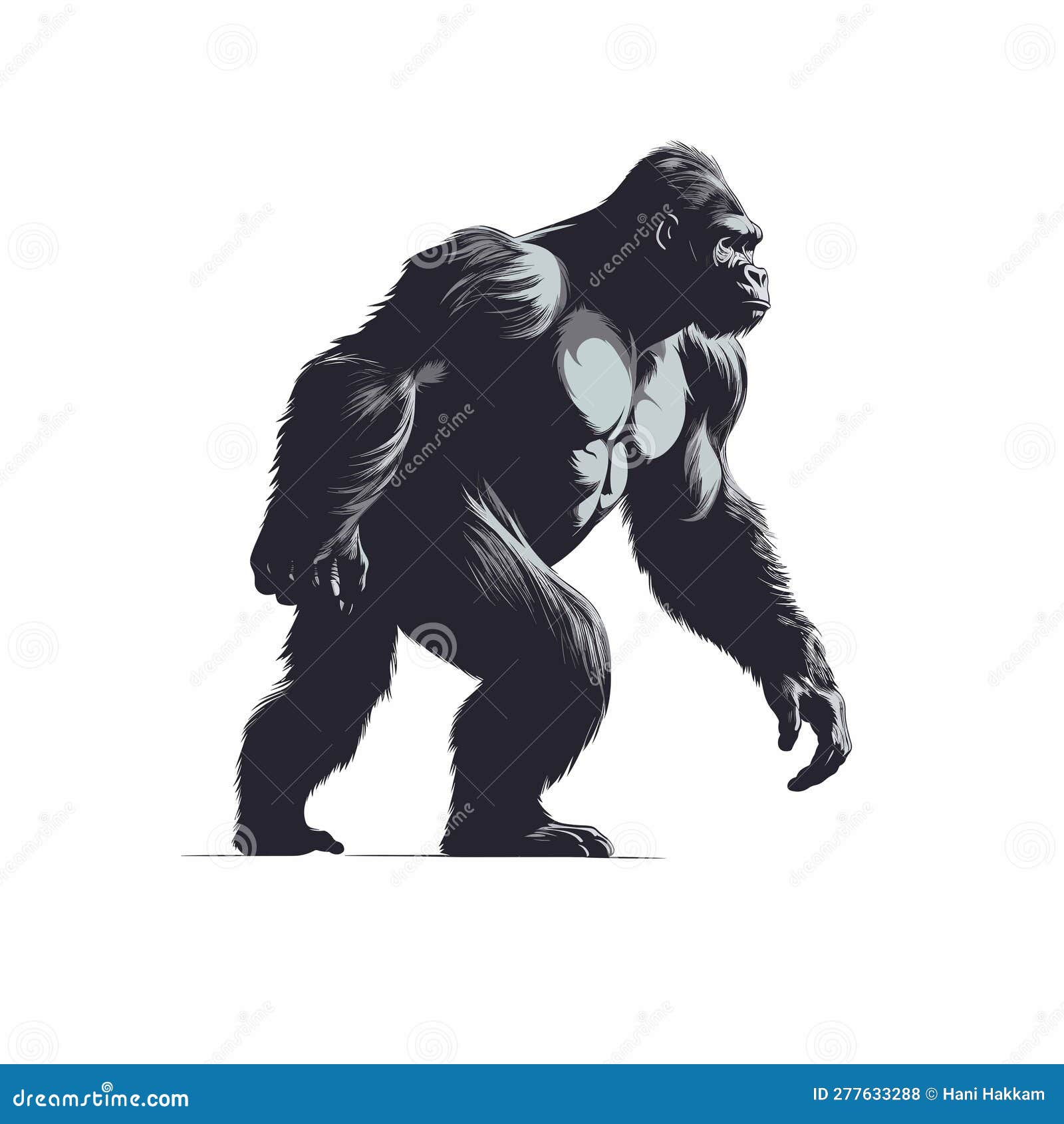muscular gorilla 