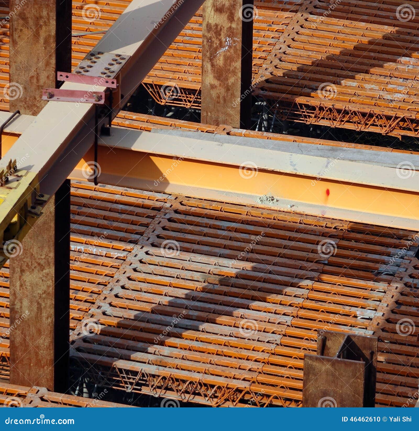 Massive Steel Girders stock photo. Image of corrosion 46462610