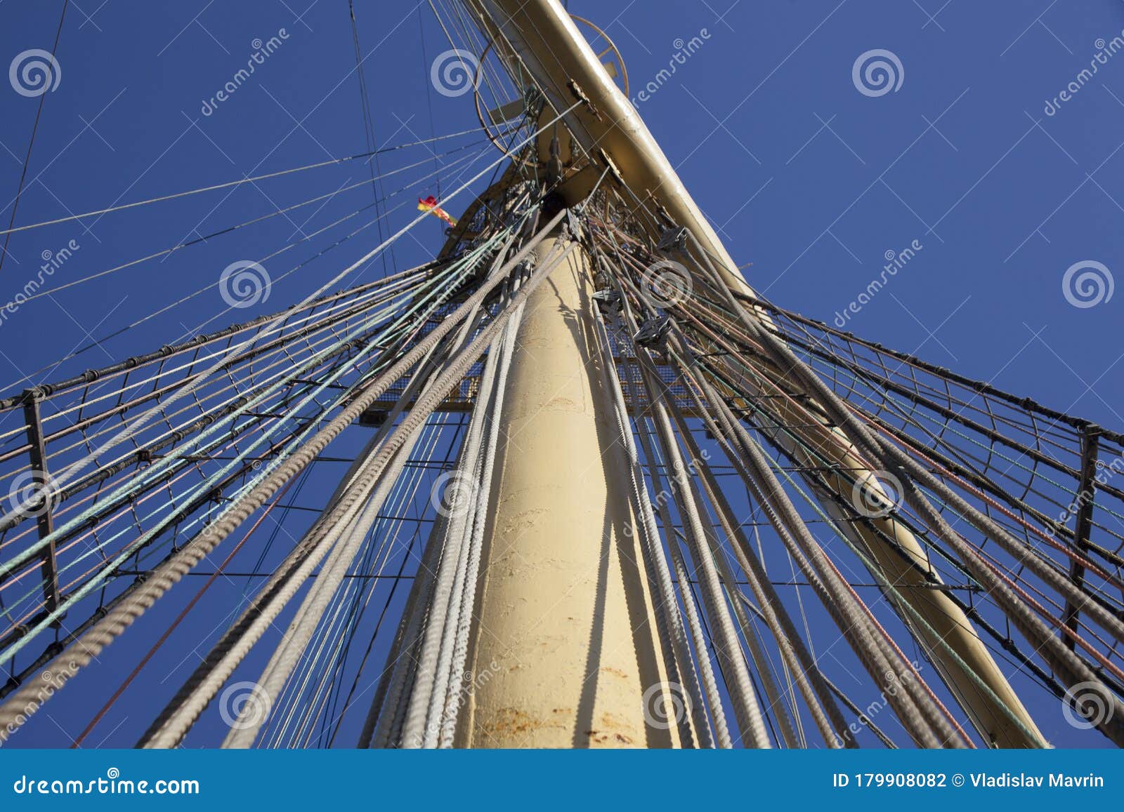 Mast of a tall ship stock photo. Image of masts, schooner 179908082