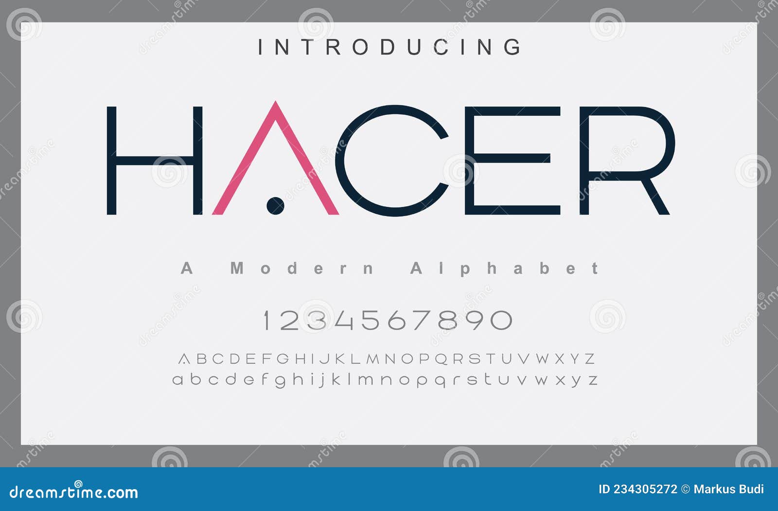 hacer font. abstract minimal modern alphabet fonts