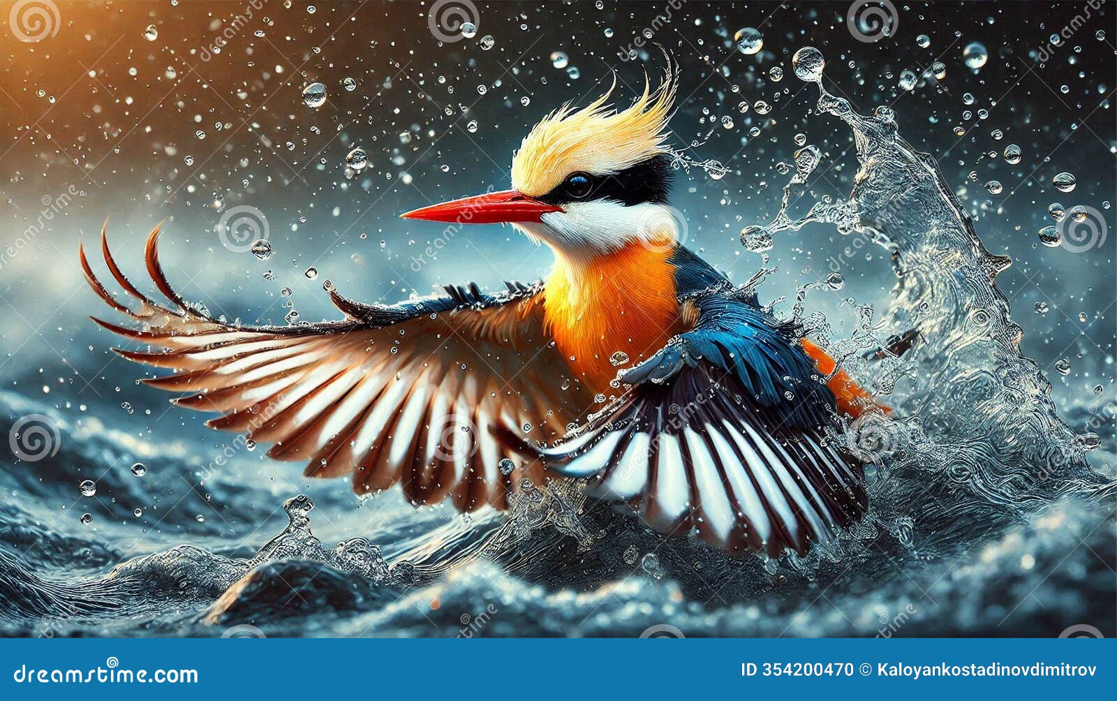master of color: the indian kingfisher (ceyx rufidorsa)