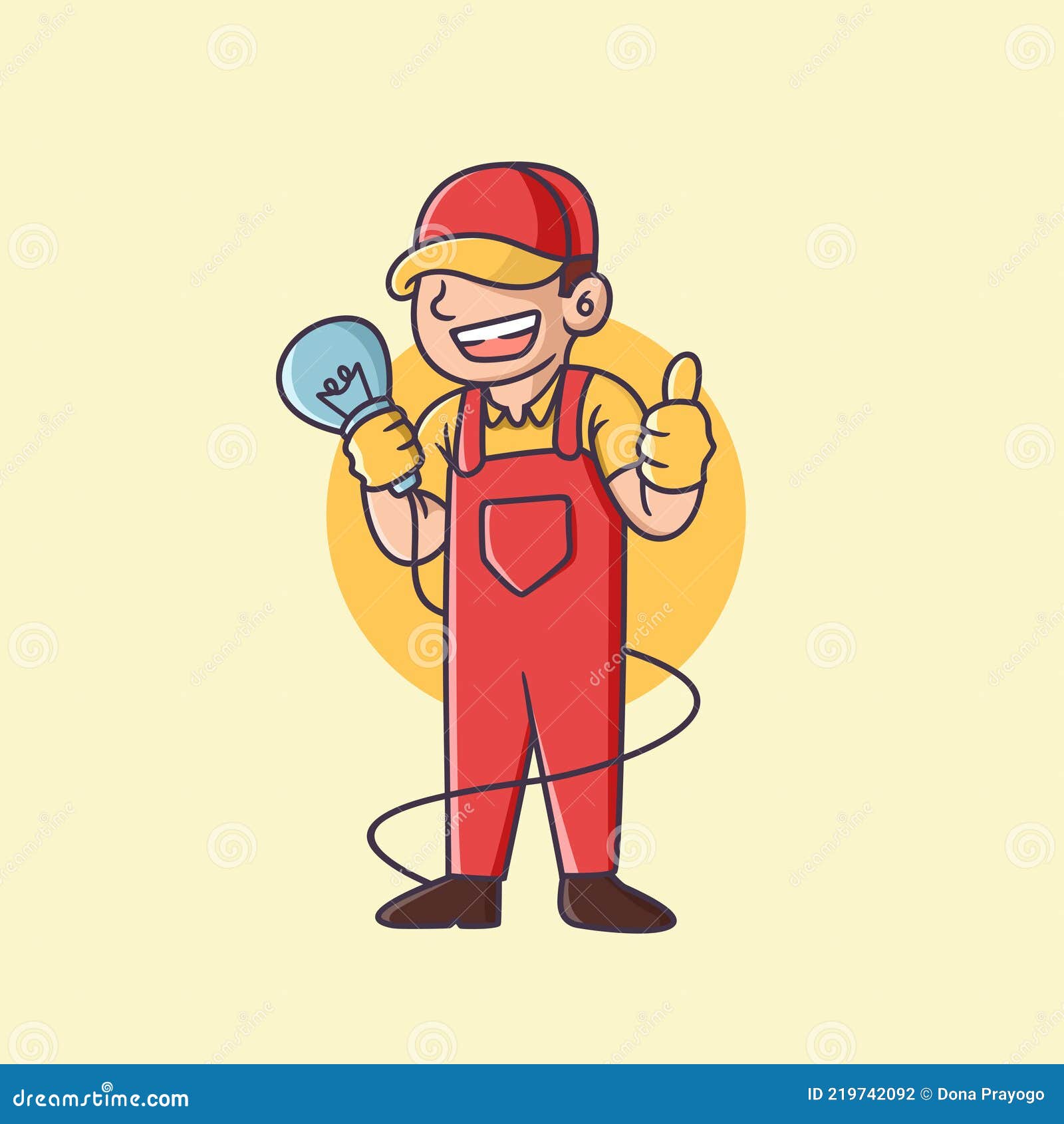 Master Electrical Service Maintenance Electrical Stock Vector