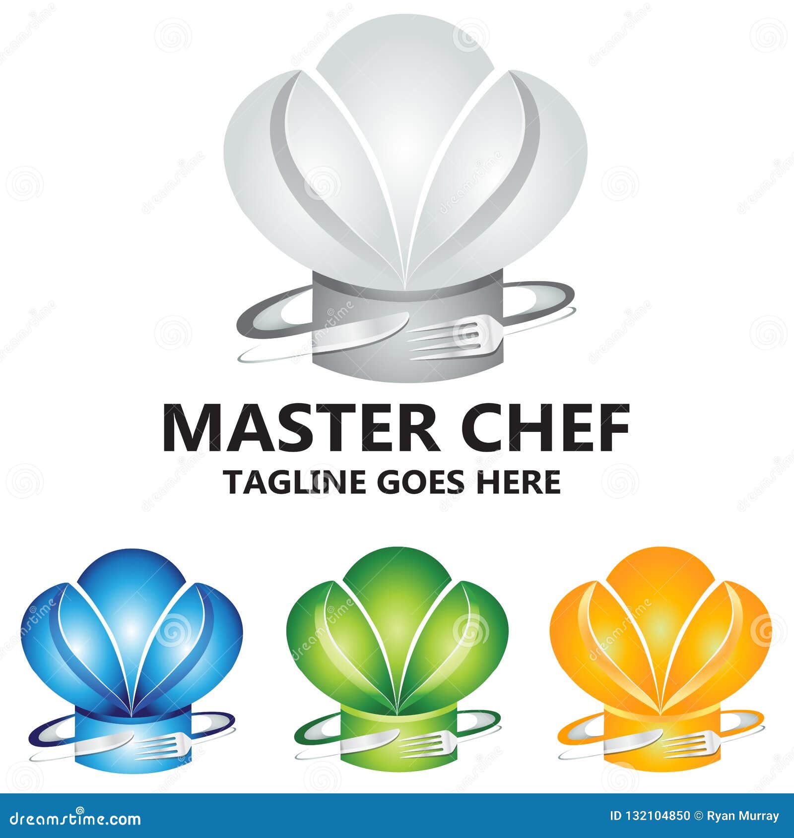 Master Chef Culinary Food Concept Logo Vector Design Stock Vector