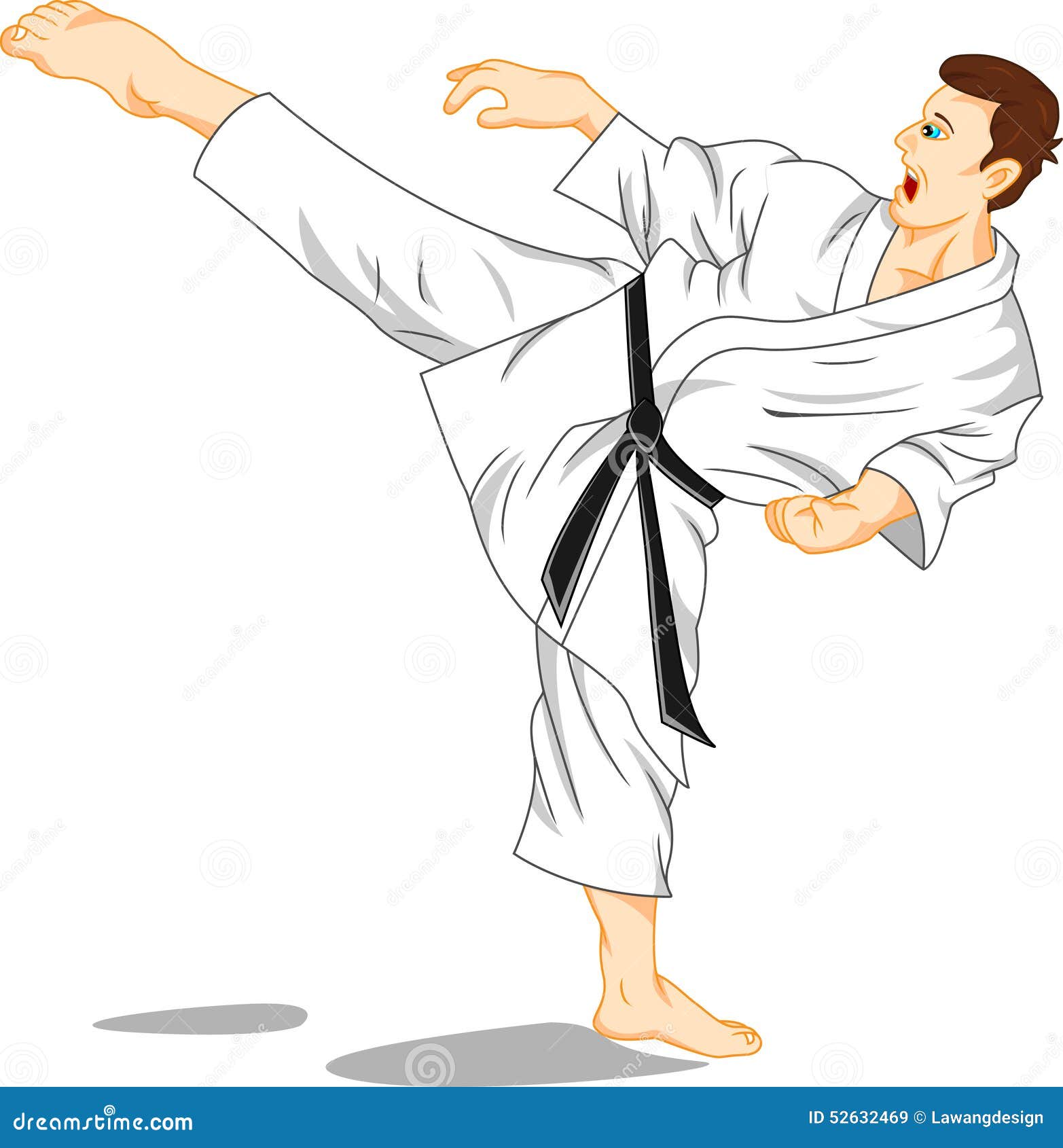 Master of Karate (martial Art) Stock Vector - Illustration of activity ...