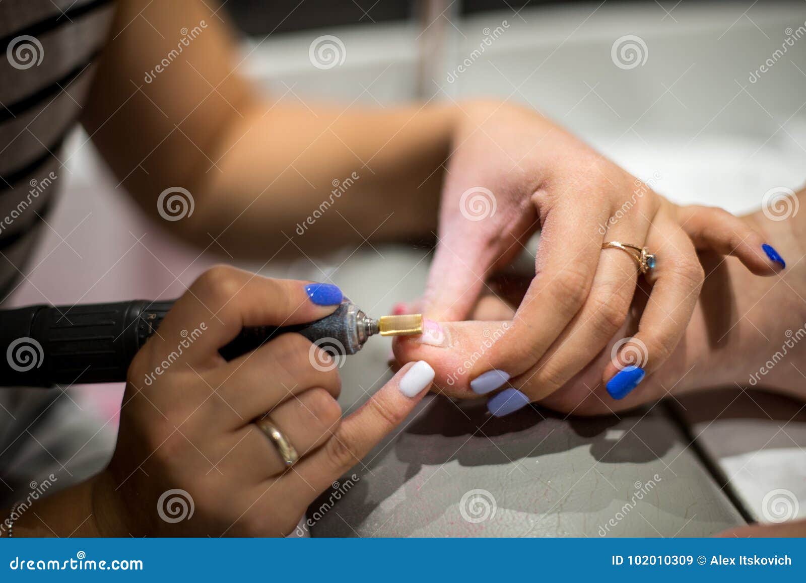 Master during a Pedicure. the Process of Professional Pedicures. Master