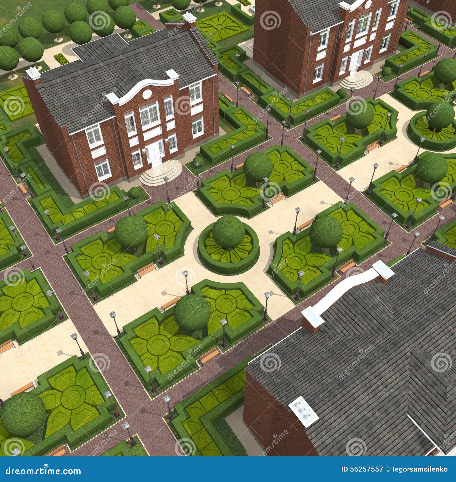 Master Plan Of The Village Royalty Free Stock Photo Cartoondealer