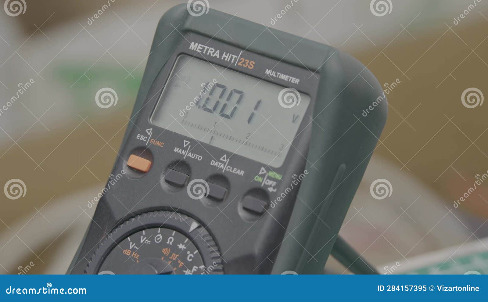 The Master Uses an Electronic Tester To Test the Components on the