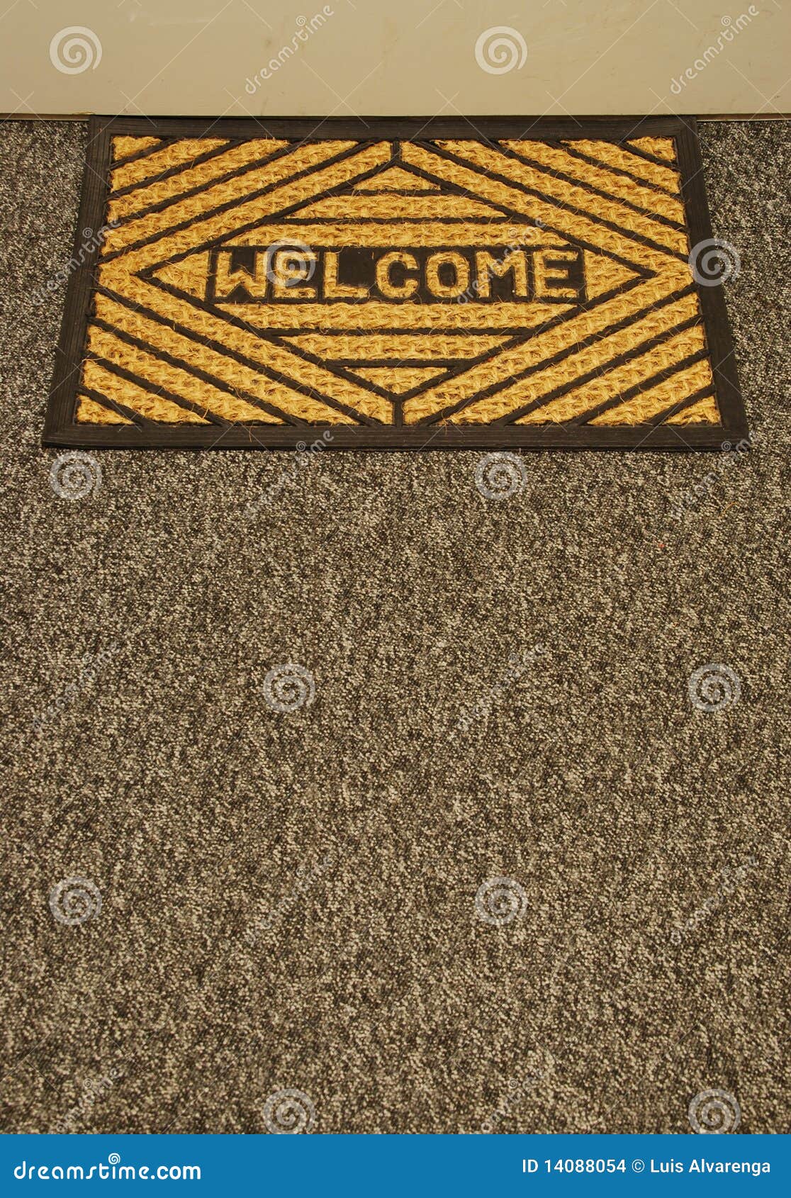 Mat stock photo. Image of floor, household, greeting 14088054