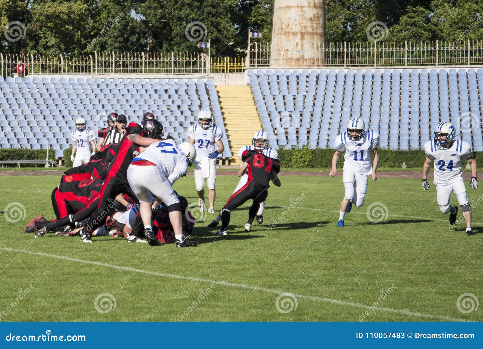 Match on American Football. Editorial Stock Photo - Image of game