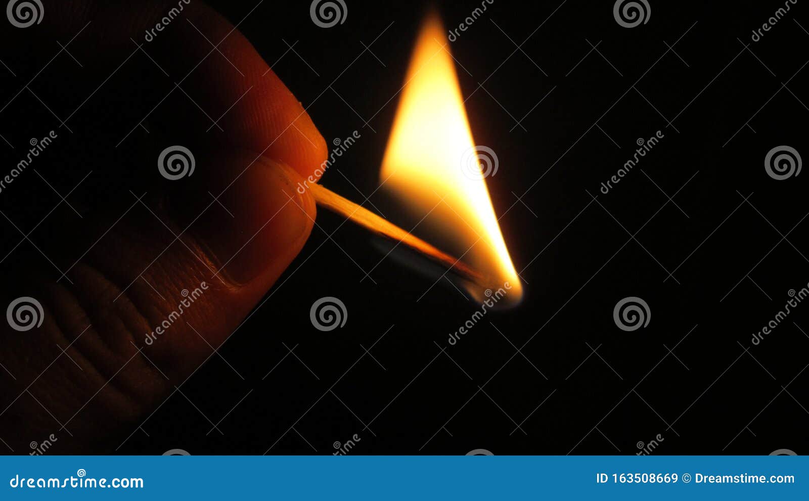 Match burning in a hand stock image. Image of ceremony 163508669