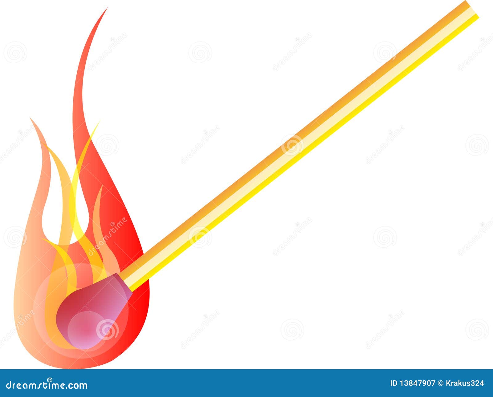 Match flame stock illustration. Illustration of light 13847907