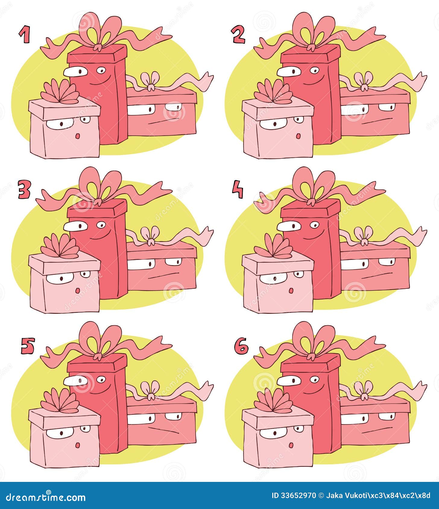 Match Pairs Visual Game Gifts Stock Vector Illustration of