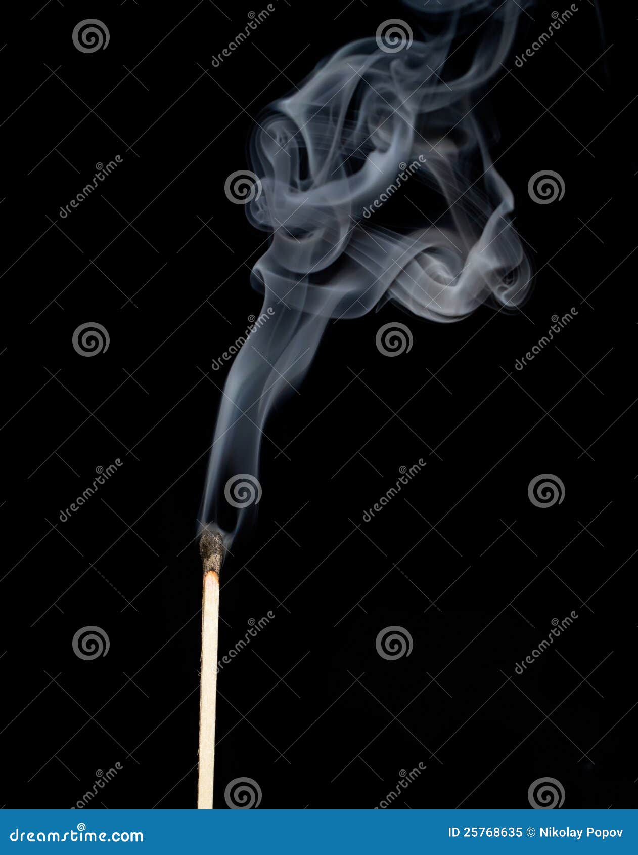 Match in the smoke stock image. Image of danger, dark - 25768635