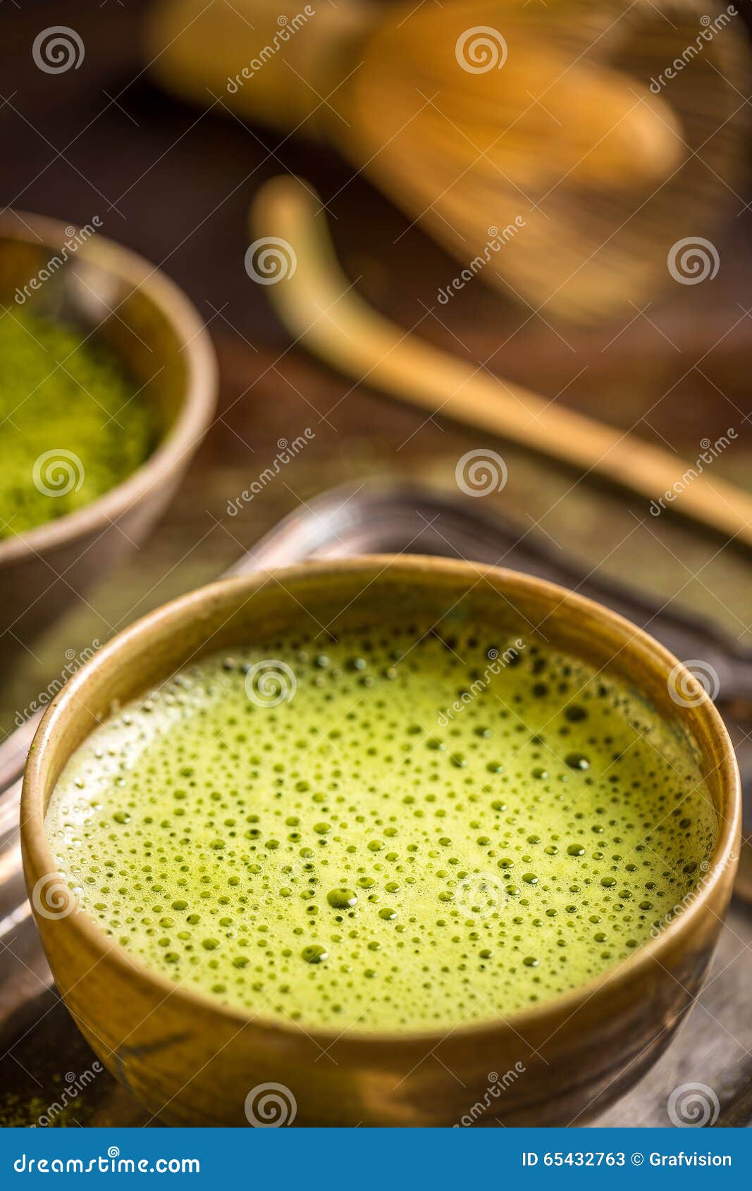 Matcha green tea stock image. Image of powder, beverage 65432763