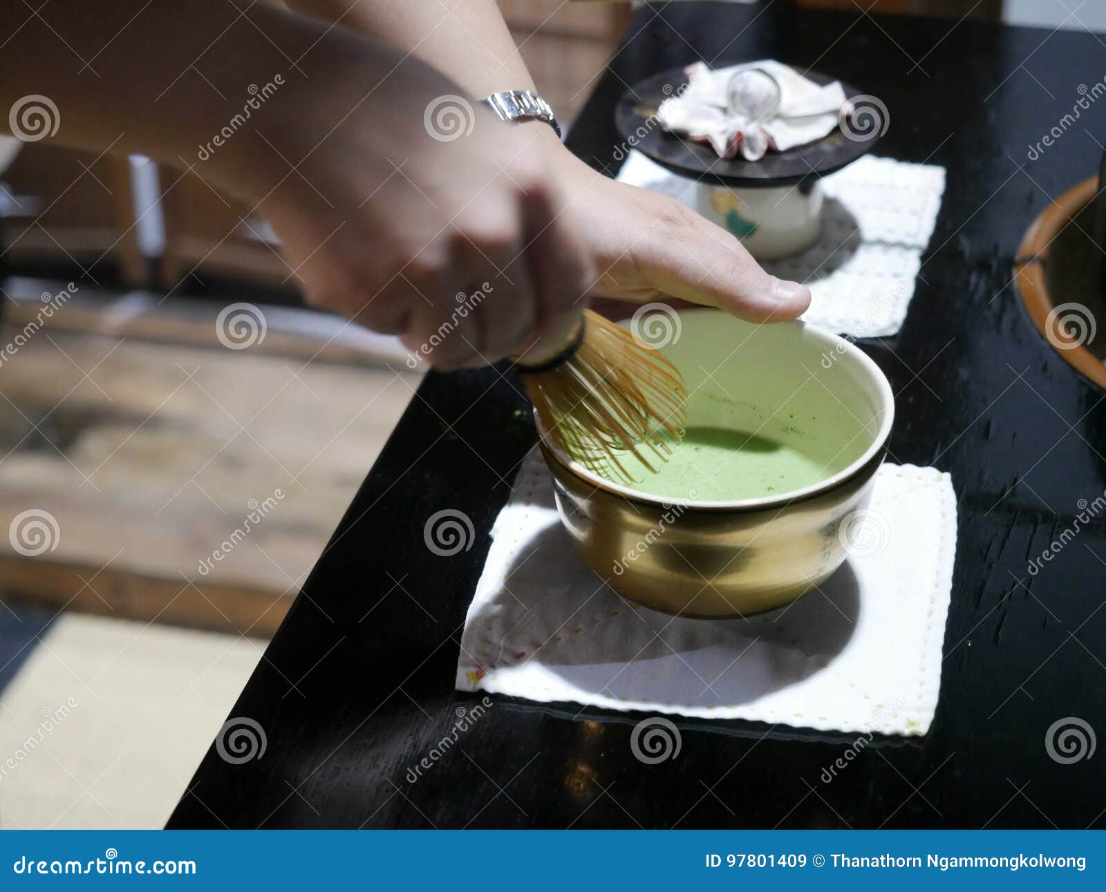 Matcha green tea ceremony stock image. Image of matcha 97801409