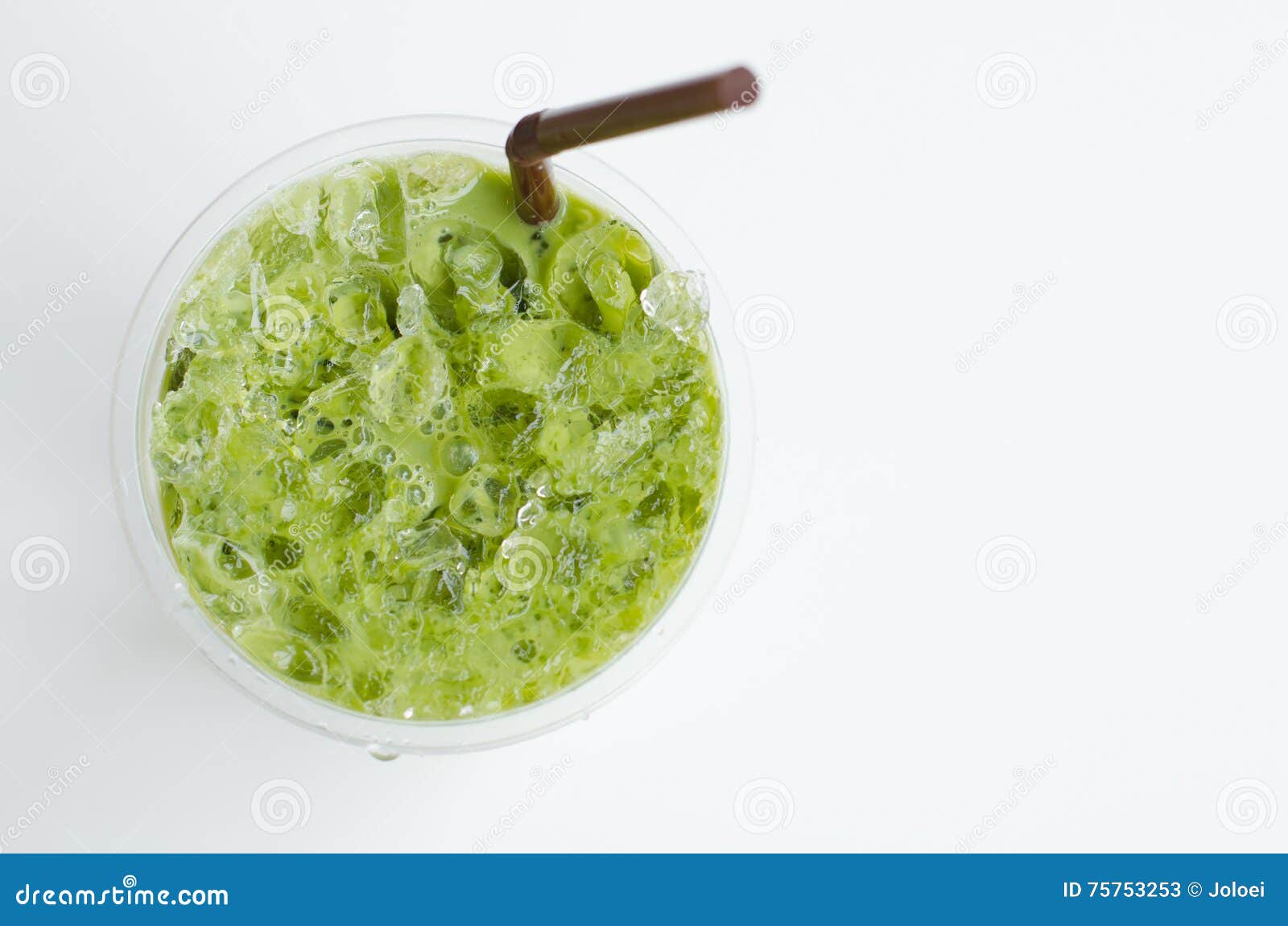 Matcha Tea with Milk stock image. Image of fresh, beverage 75753253