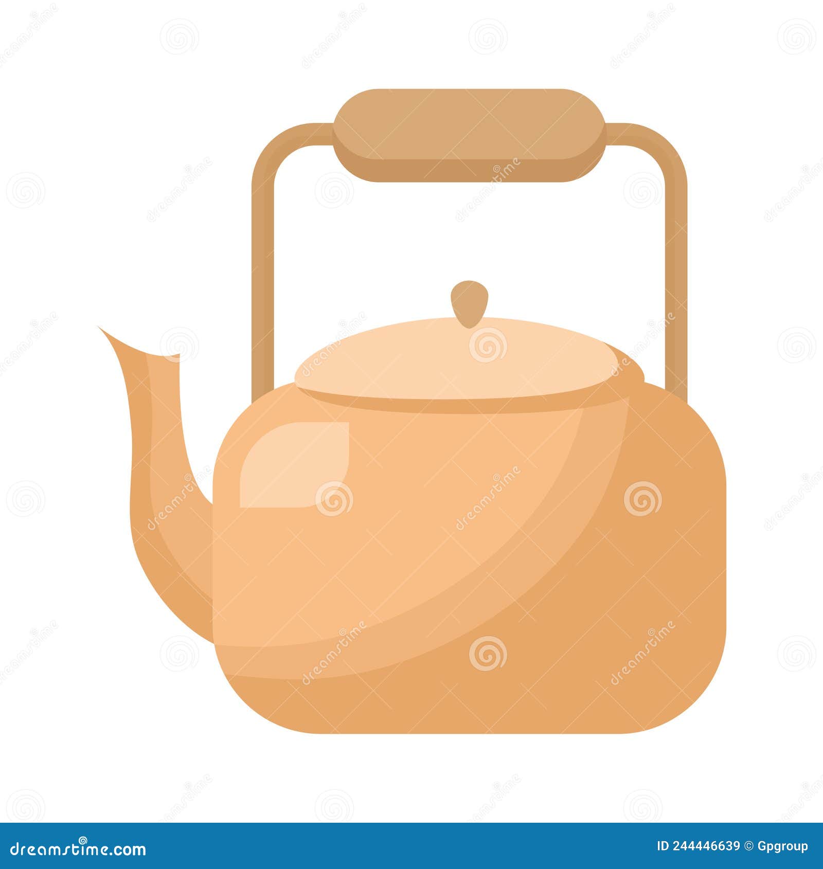 Matcha tea pot stock vector. Illustration of culture 244446639