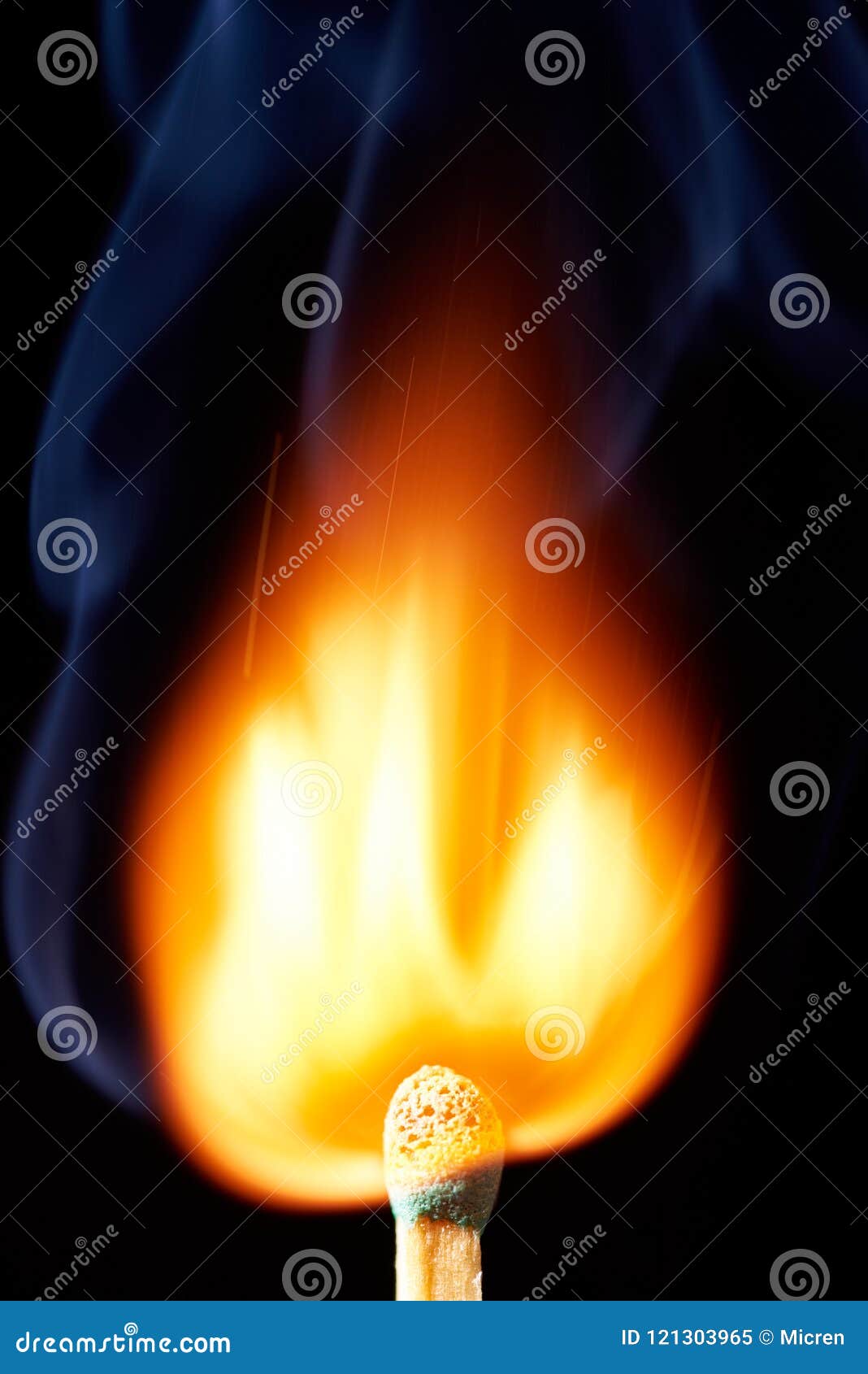 Matches flame. stock image. Image of glow, bright, close 121303965